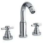 Klassieke 3-gats mixer in verchroomd messing Made in Italy - Zumbo Viadurini