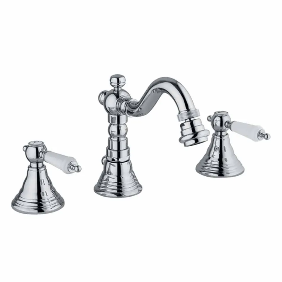 3-gats mengkraan voor bidet in messing Klassiek ontwerp Made in Italy - Shelly Viadurini