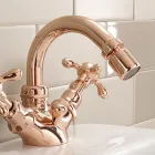 Vintage design bidetmengkraan met één gat in messing, gemaakt in Italië - Klarisa Viadurini