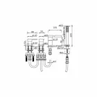 Made in Italy Design messing 4-gats badmengkraan - Panela Viadurini