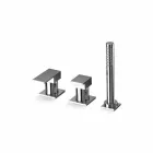 Moderne 3-gats messing badmengkraan Made in Italy - Bibo Viadurini