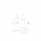 Klassieke mengkraan voor badkuip op de vloer in messing Made in Italy - Panico Viadurini