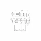 Modern design ingebouwde douchemengkraan in messing Made in Italy - Sika Viadurini