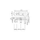 Ingebouwde douchemengkraan met messing omstelling Made in Italy - Panela Viadurini