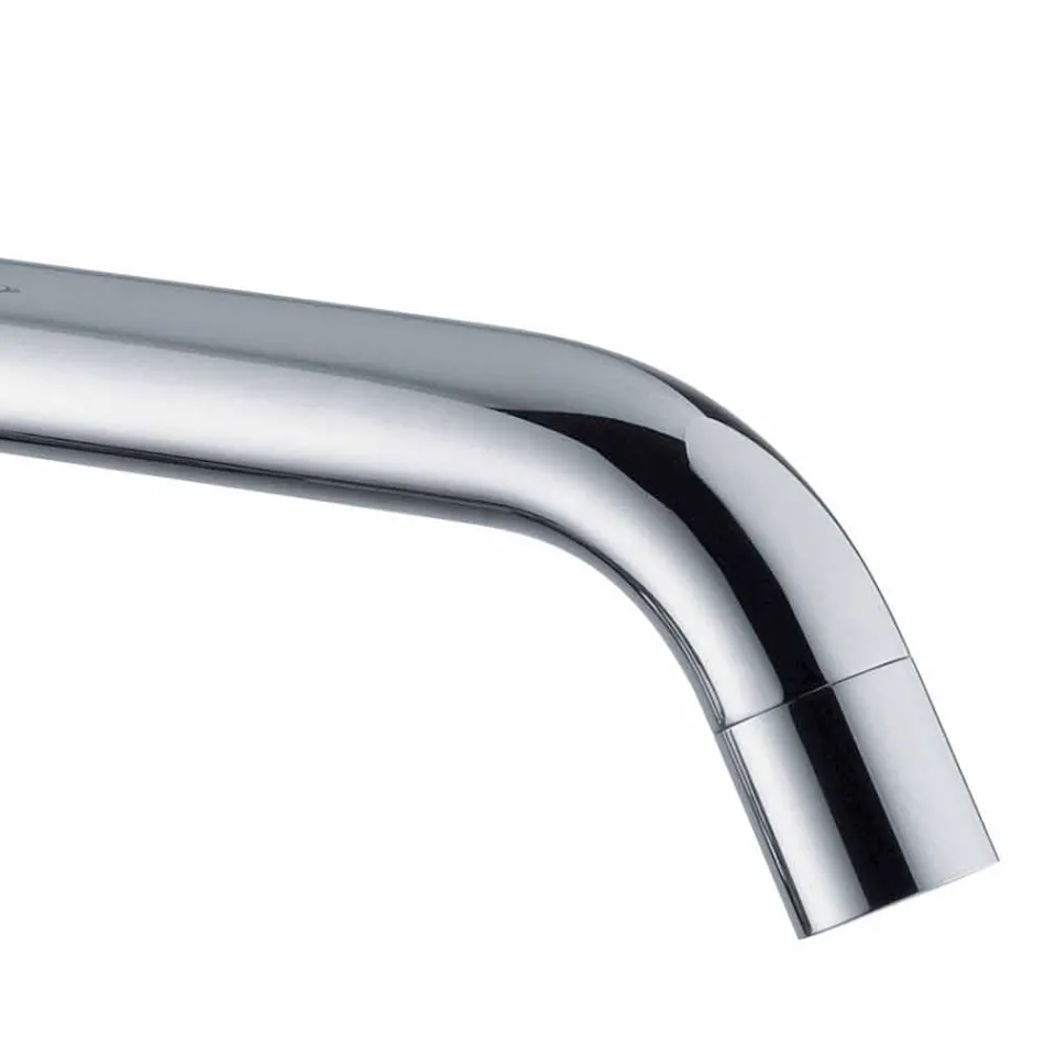 Wastafelmengkraan met uitloop 200 mm hartafstand in messing Made in Italy - Liro Viadurini