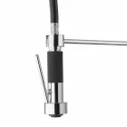 Chroom messing gootsteenmengkraan met douche Made in Italy - Kondor Viadurini