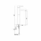 Uitgebreide wastafelmengkraan in messing zonder afvoer Made in Italy - Ermia Viadurini