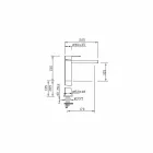 Messing wastafelmengkraan zonder afvoer Made in Italy - Sika Viadurini