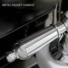 Klassieke stijl handgemaakte messing wastafelmengkraan met hendel - Noriana Viadurini