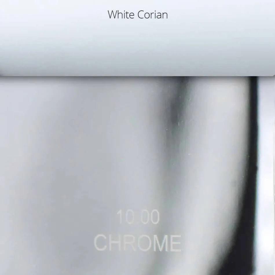 Moderne mixer in gekleurd messing of chroom van Made in Italy Design - Sergio Viadurini