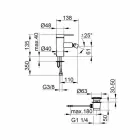 Moderne bidetmengkraan met pop-up afvoergarnituur in verchroomd metaal - Zanio Viadurini