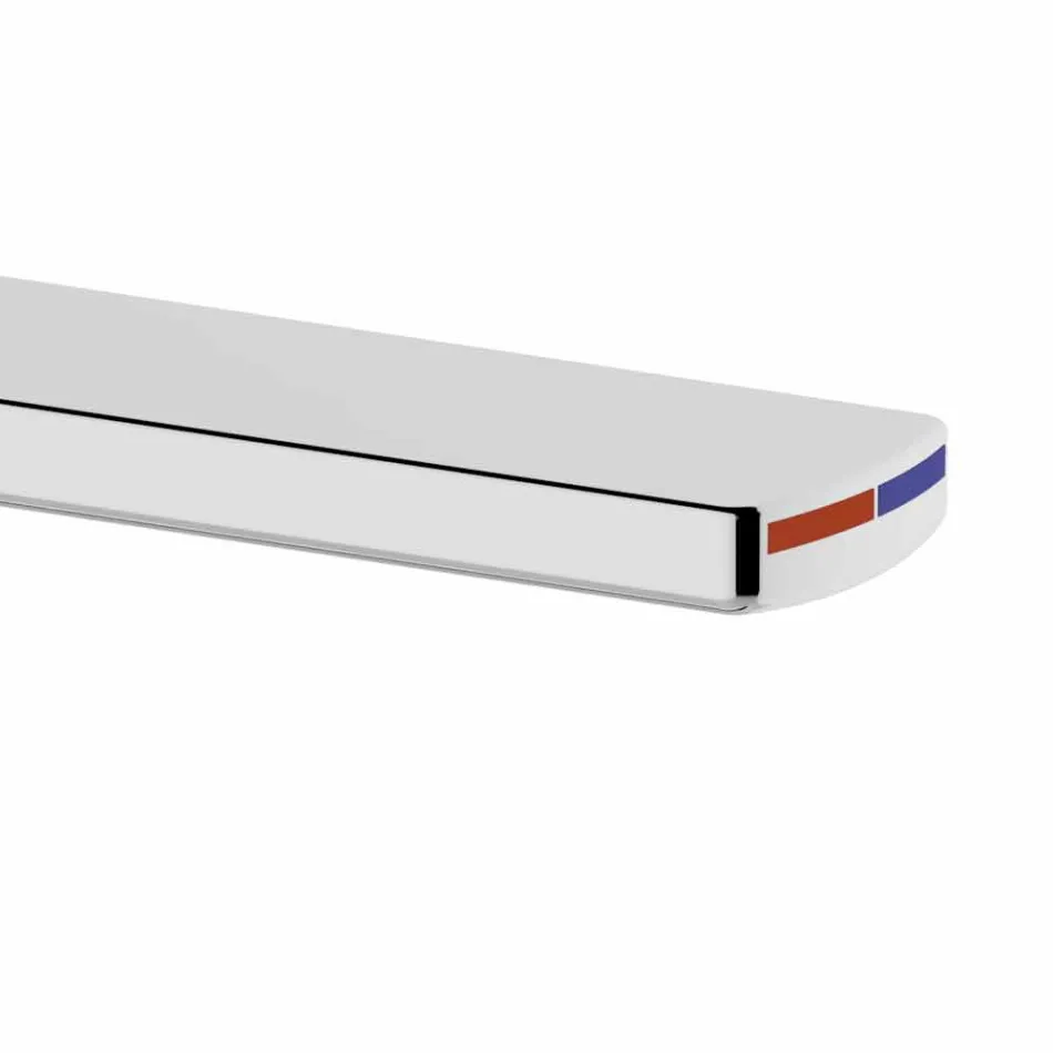 Moderne wastafelmengkraan in verchroomd metaal - Zanio Viadurini