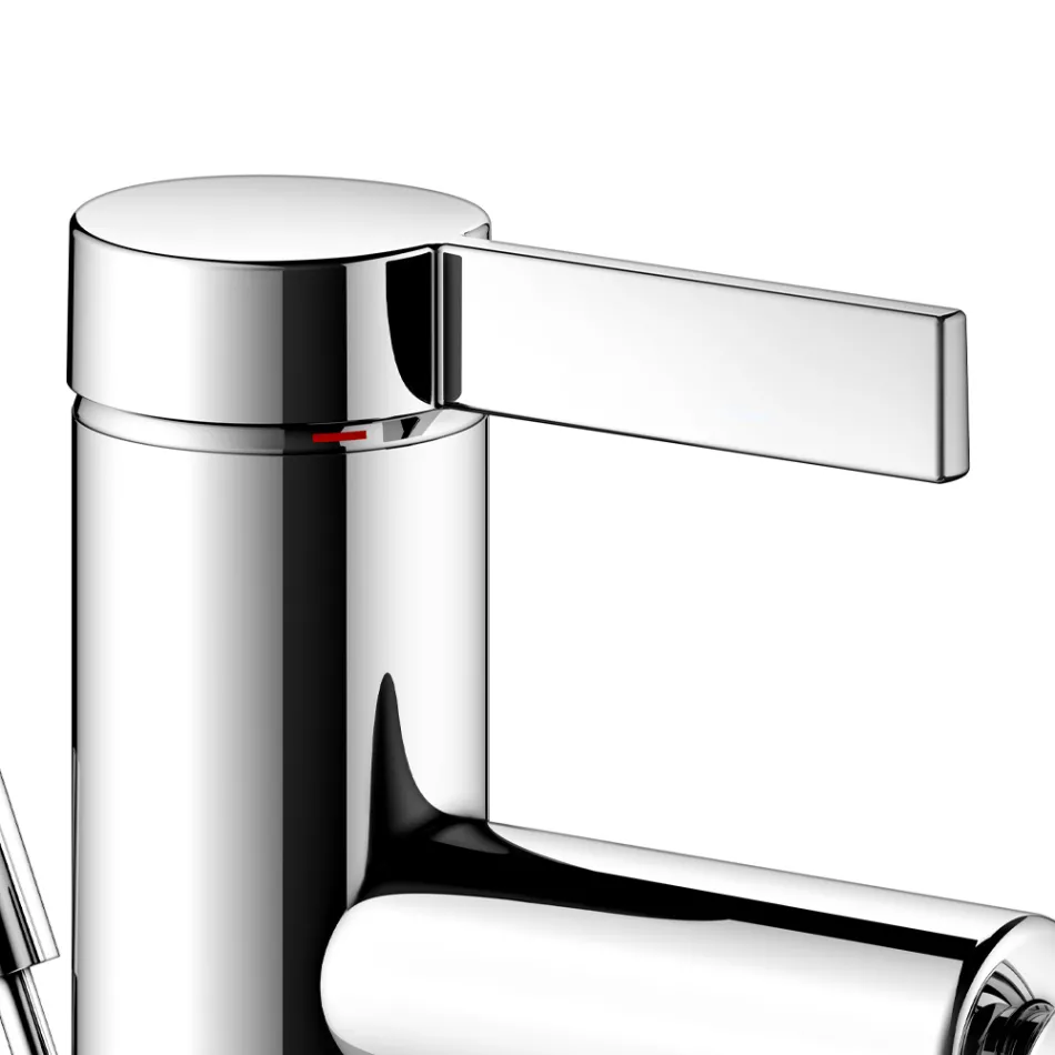 Eengreeps bidetmengkraan klassiek design messing verchroomd - artemisia Viadurini