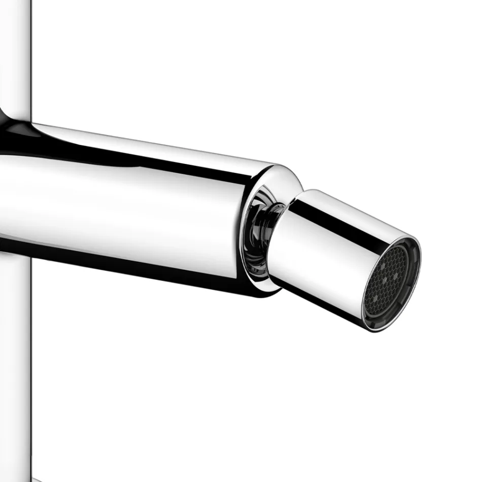 Eengreeps bidetmengkraan klassiek design messing verchroomd - artemisia Viadurini