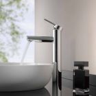 Modern design eengreepsmengkraan voor badkamerwastafel in metaal - Zanio Viadurini