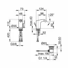 Moderne ééngreeps bidetmengkraan in verchroomd metaal - Gonzo Viadurini