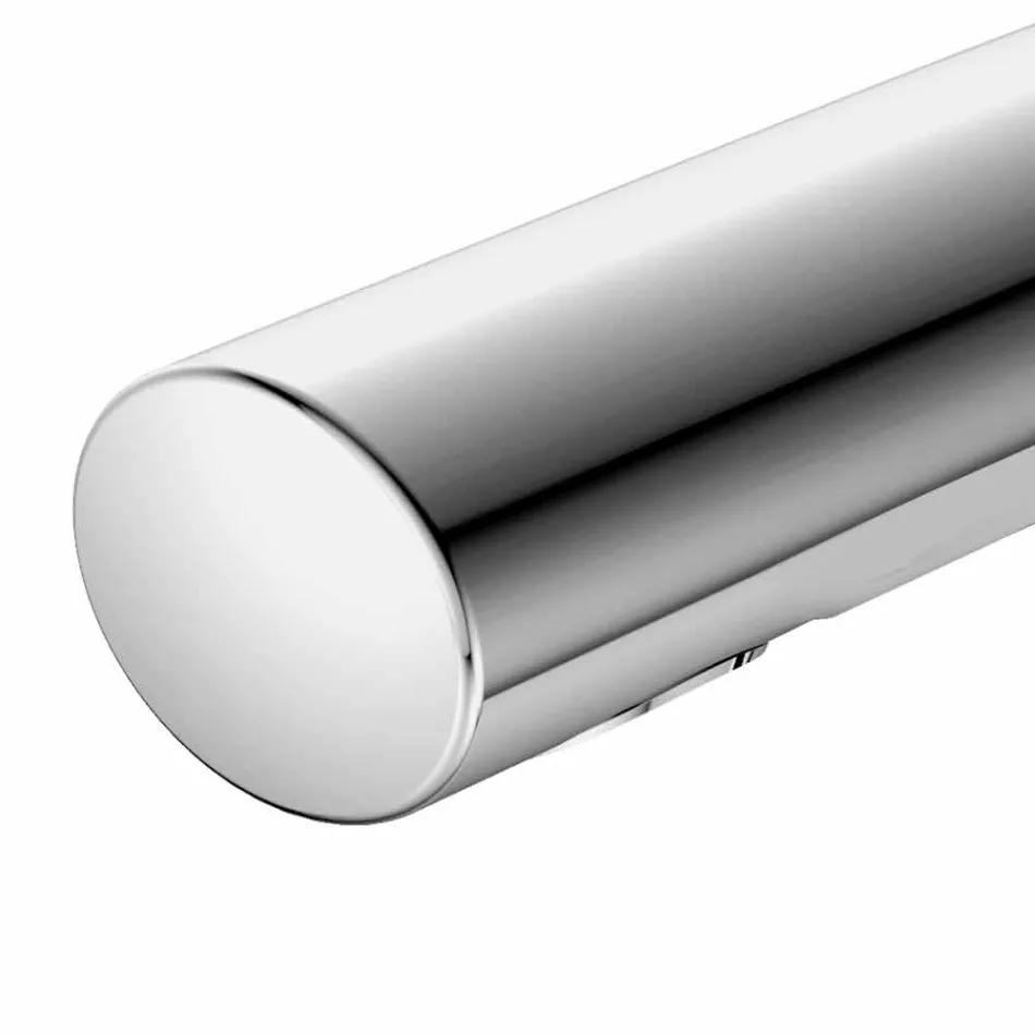 Moderne eengreeps wastafelmengkraan met metalen afvoer - Pinto Viadurini