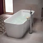 Moderne eengreeps badmengkraan met metalen douchekop - Pinto Viadurini