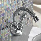 Vintage bidetmengkraan met één gat in messing, gemaakt in Italië - Elisea Viadurini