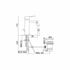 Bidetmixer in verchroomde afwerking met afvoer Made in Italy - Medida Viadurini