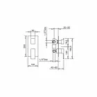 Made in Italy Design 3-weg douchemengkraan - Bibo Viadurini