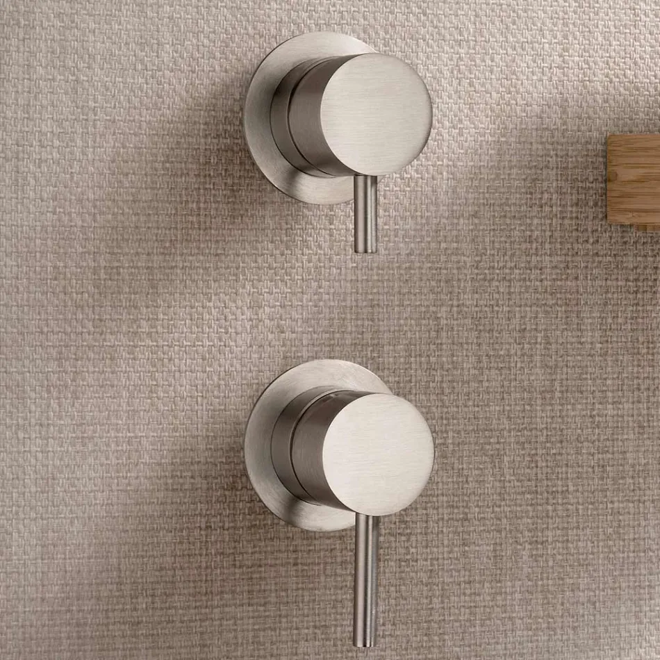 Douchemengkraan met aparte platen in AISI 316L staal - Klauwen  Viadurini