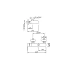 Design buitendouchemengkraan in messing Made in Italy - Bibo Viadurini