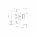 Designmengkraan voor buitendouche in messing Made in Italy - Neno Viadurini