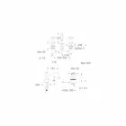 3-gats wastafelmengkraan 130 mm hoog in messing Made in Italy - Binsu Viadurini