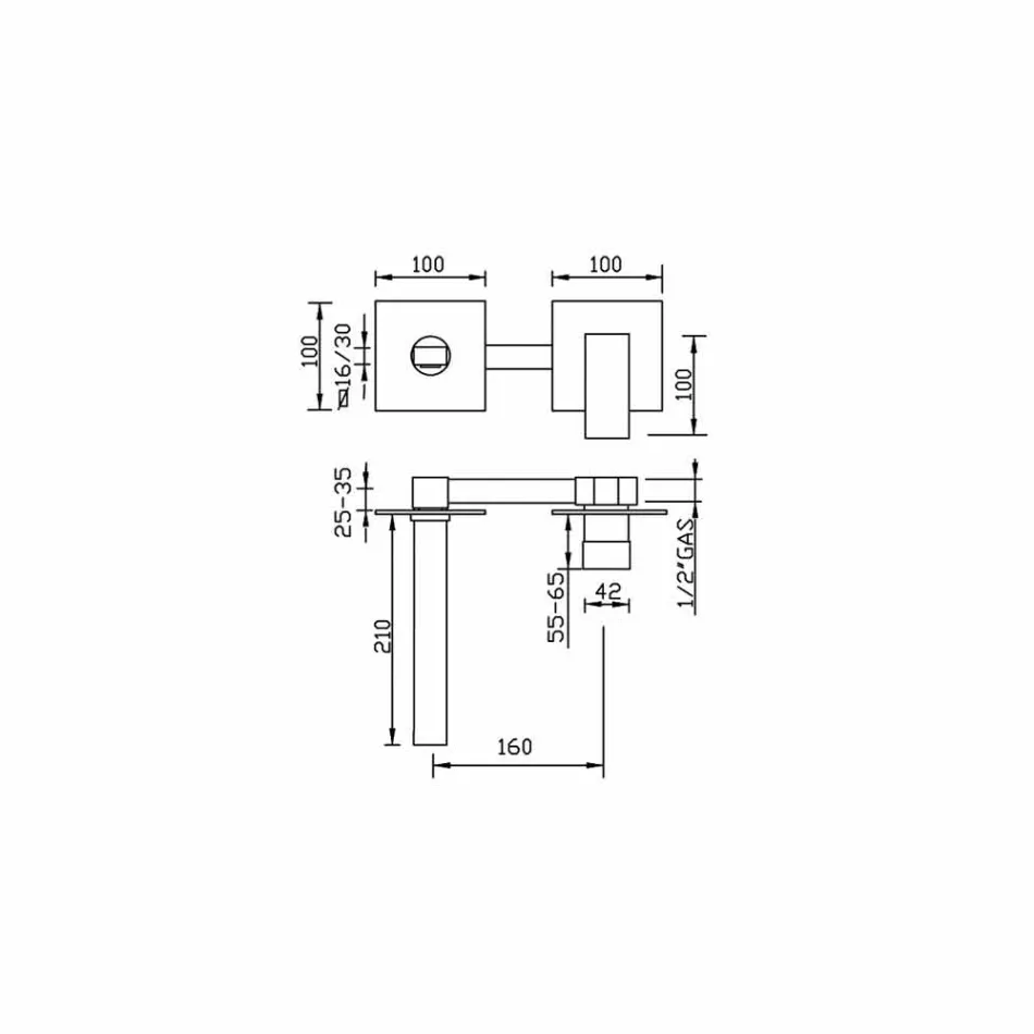 Made in Italy Design Wastafelmengkraan - Panela Viadurini