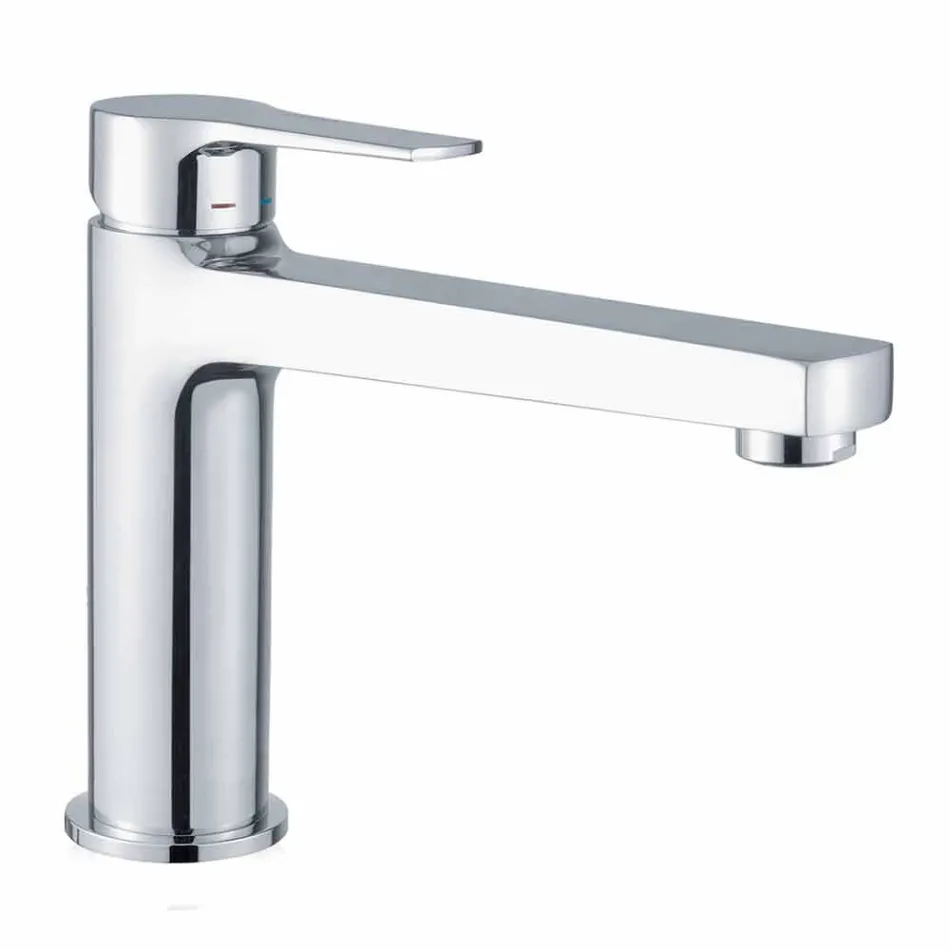 Wastafelmengkraan met koperen afvoer Made in Italy - Sindra Viadurini