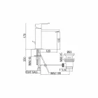Wastafelmengkraan in vierkant verchroomd messing Made in Italy - Medida Viadurini