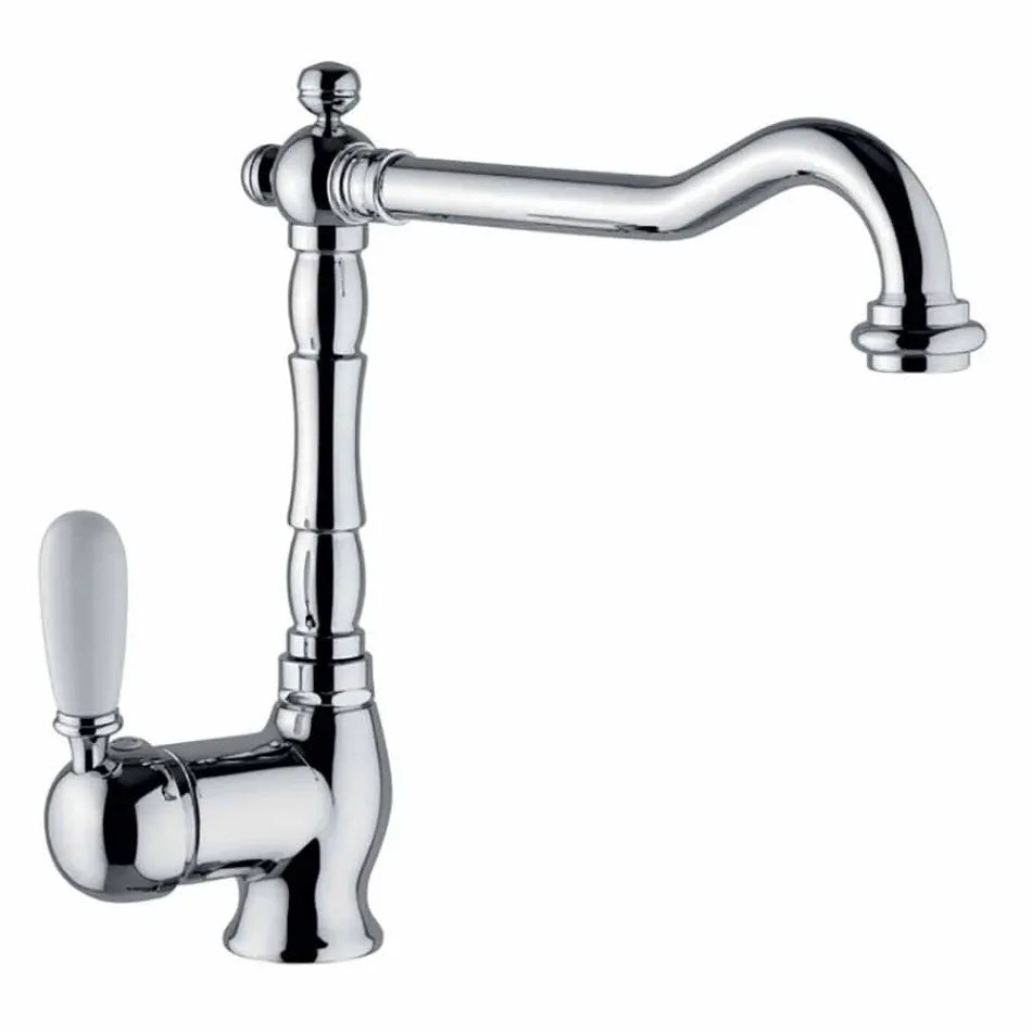 Klassieke messing gootsteenmengkraan Made in Italy - Adonis Viadurini