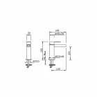 Design wastafelmengkraan zonder afvoer Made in Italy - Bibo Viadurini