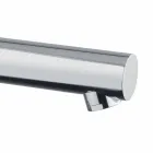 Wastafelmengkraan in verchroomd messing met afvoer gemaakt in Italië - Ermia Viadurini