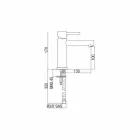 Messing wastafelmengkraan verchroomd Made in Italy - Ermia Viadurini