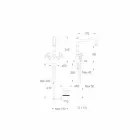 1-gats wastafelmengkraan in verchroomd messing Made in Italy - Binsu Viadurini