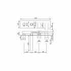 Modern design inbouw badmengkraan in messing Made in Italy - Sika Viadurini