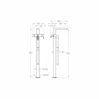 Moderne vloermengkraan gemaakt in Italië - Pirio Viadurini