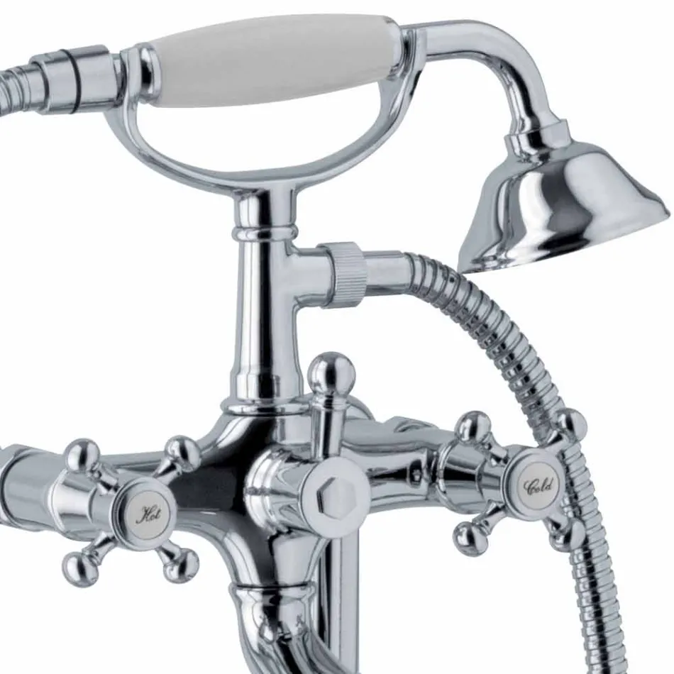 Klassiek design badmengkraan in messing Made in Italy - Lisca Viadurini