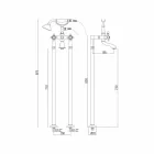 Klassiek design badmengkraan in messing Made in Italy - Lisca Viadurini