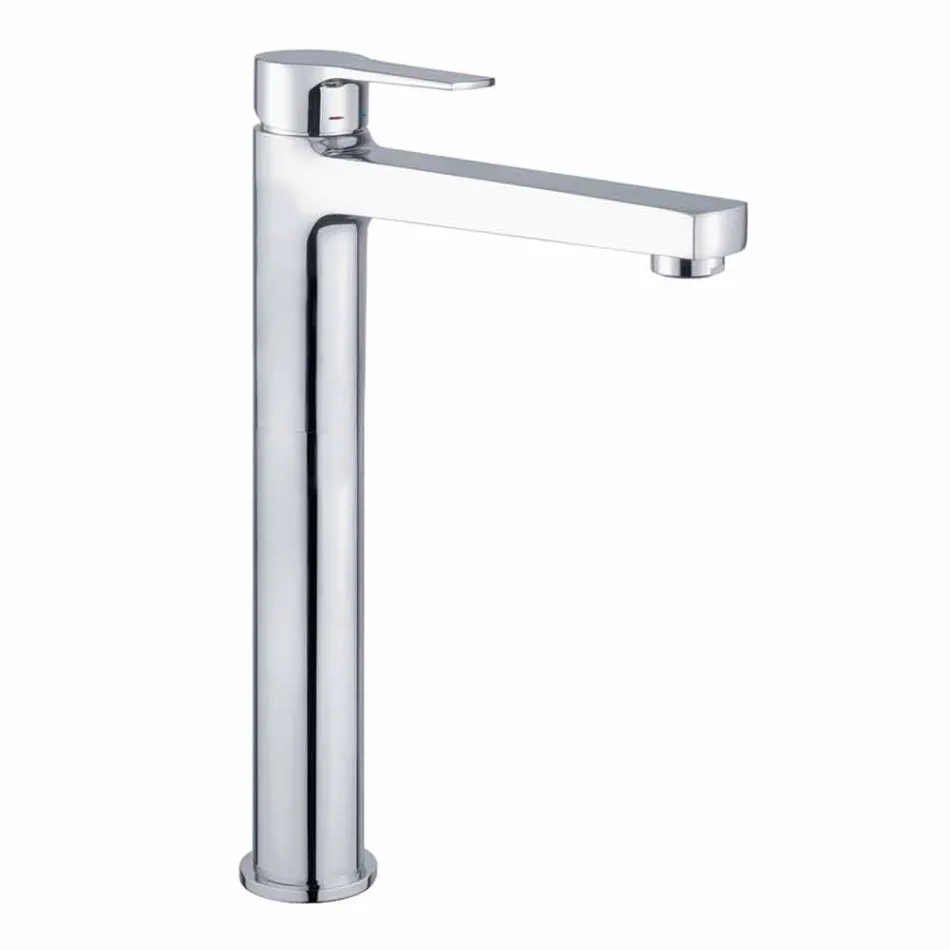 Uitgebreide mengkraan voor wastafel in modern messing Made in Italy - Sindra Viadurini