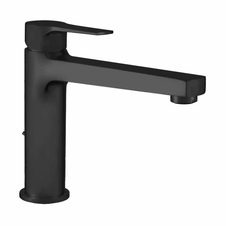 Verlengde mixer zonder afvoer voor wastafel in messing Made in Italy - Sindra Viadurini