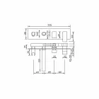 Ingebouwde badmengkraan met omstelling Made in Italy - Panela Viadurini