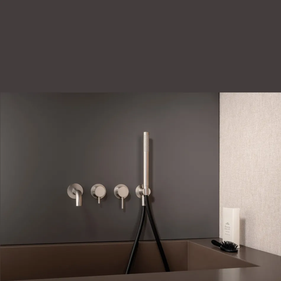 Ingebouwde badmengkraan in roestvrij staal AISI 316L - Klauwen Viadurini