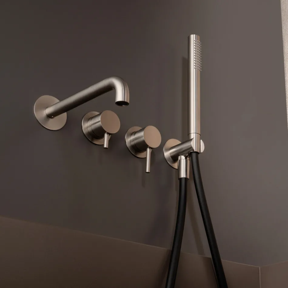 Ingebouwde badmengkraan in roestvrij staal AISI 316L - Klauwen Viadurini