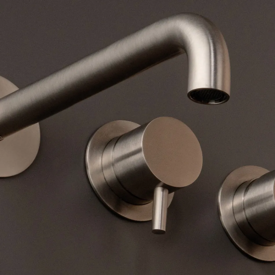 Ingebouwde badmengkraan in roestvrij staal AISI 316L - Klauwen Viadurini