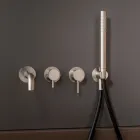 Ingebouwde badmengkraan in roestvrij staal AISI 316L - Klauwen Viadurini