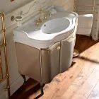 Kast met twee deuren en glanzend gelakte mand Made in Italy - Candy Viadurini