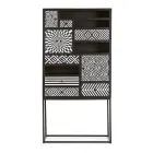 Etnische mozaïekkast 4 deuren 6 laden in mangohout - Vanitoso Viadurini